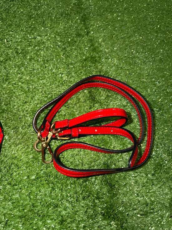 ALDO Crotorua Red Patent Leather Mini Top Handle Crossbody Bag - Picture 6 of 7